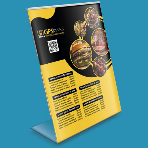 menú para restaurantes